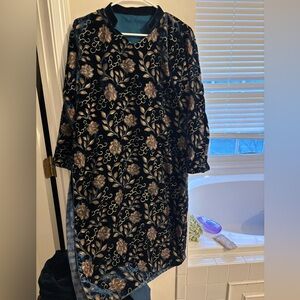 Floral Velvet Pakistani kurti Set sz 40 chest